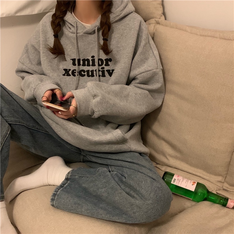 Áo Hoodie Dài Tay Phong Cách Hàn Quốc Năng Động Trẻ Trung Dành Cho Nữ