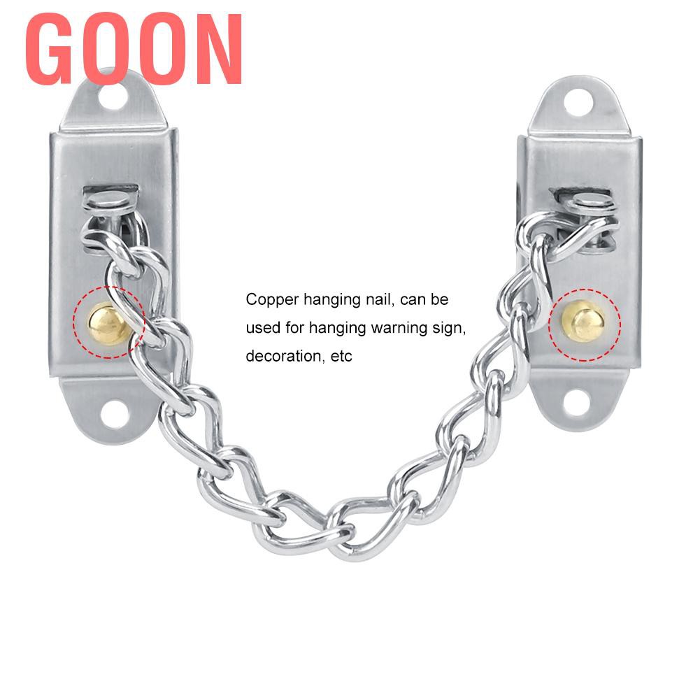 GOON Dây Xích Khóa Cửa Bằng Thép Không Gỉ Chống Trộm An Toàn Cho Bé