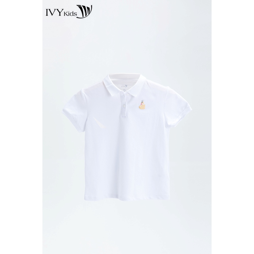 Áo polo bé gái IVY moda MS 57G1346