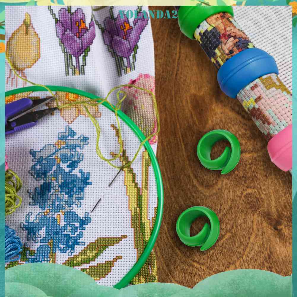 Set 2 Kẹp Giữ Suốt Chỉ Bằng Silicone 2cm (BU8)