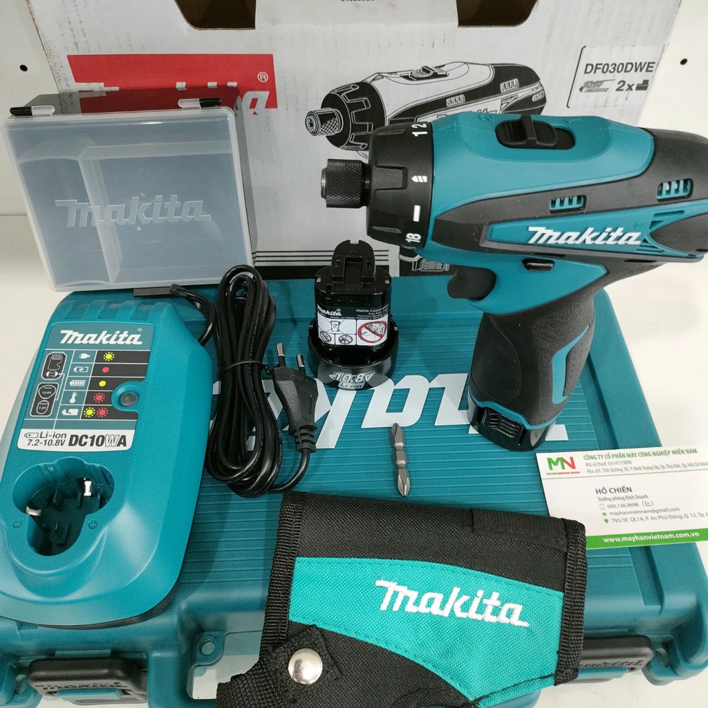 CHÍNH HÃNG - Bộ máy vặn vít dùng pin 10.8V Makita DF030DWE