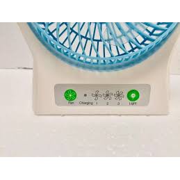 QUẠT ĐỂ BÀN DP- 7605- PIN SẠC- ĐƯỜNG KÍNH 22CM--CÓ ĐÈN -CỰC MÁT