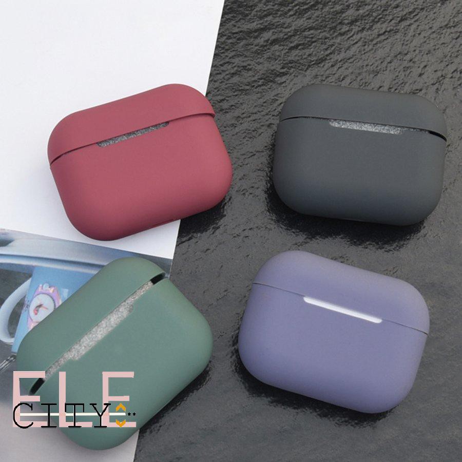 Vỏ Đựng Hộp Sạc Tai Nghe Airpods Bằng Silicone Tpu Nhiều Màu 107ele