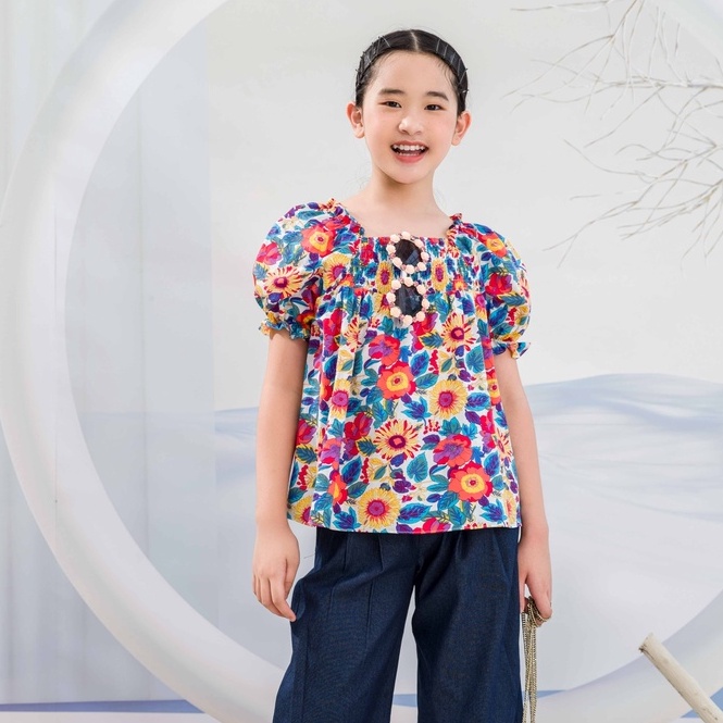 Áo sơ mi JOOKYLI bé gái Bloom 16G0974