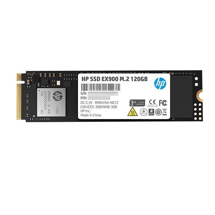 Ổ cứng SSD 120G HP EX900 M.2 NVMe PCIe TLC Chính Hãng