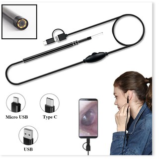Kỹ Thuật Lấy Ráy Tai ✔️Chính Hãng✔️ 3 trong 1 có đèn LED, Nội Soi Tai Mũi Họng, Có Kết Nối Với Điện Thoại, Máy Tính