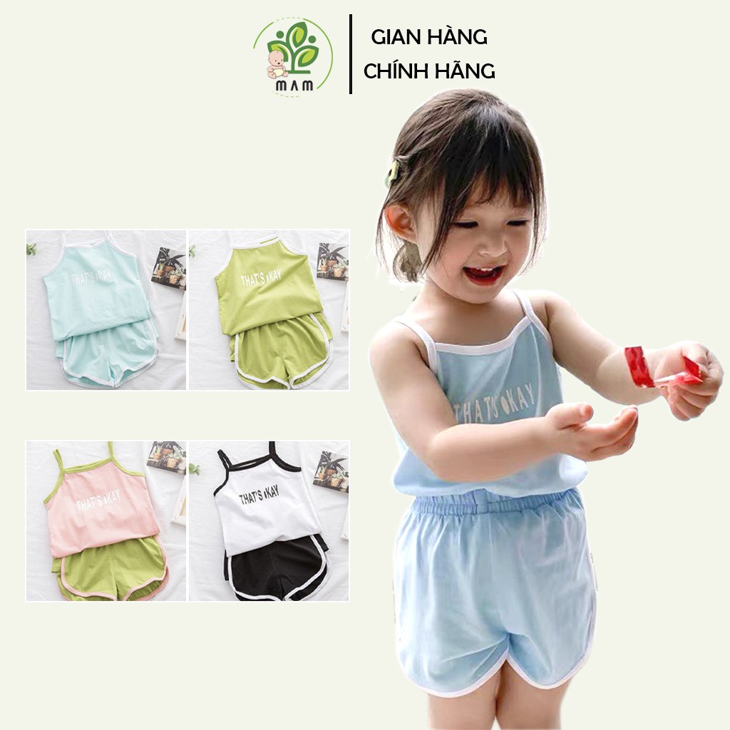 Đồ Bộ Bé Gái 2 Dây Chất Coton Mầm Store