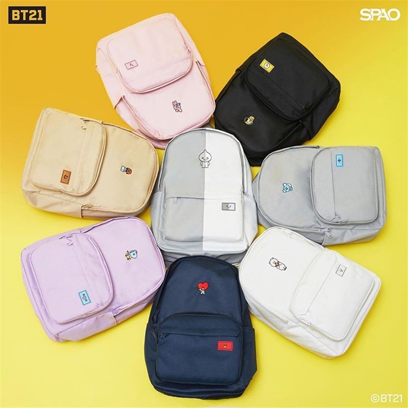 Ba Lô Du Lịch Thêu Hình Bt21 Spao