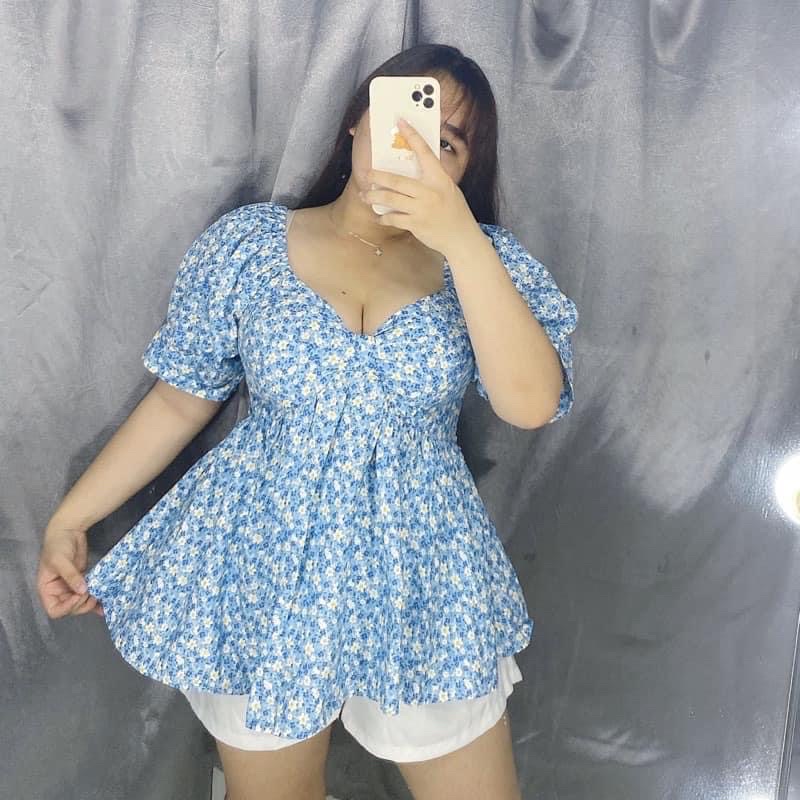 Sét peplum hoa siêu cưng bigsize 55-90kg có mẫu chụp thật