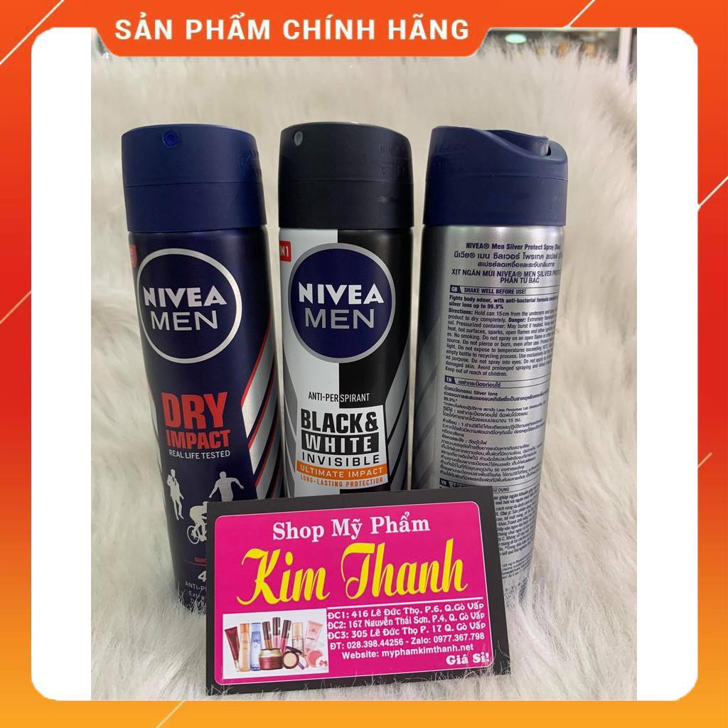 Xịt khử mùi Nivea nam 150ml