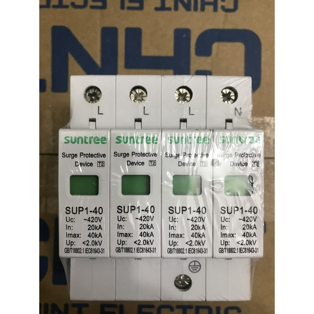 [Suntree] Chống sét AC 4P SUP1-40/4II 420VAC hàng chất lượng cao