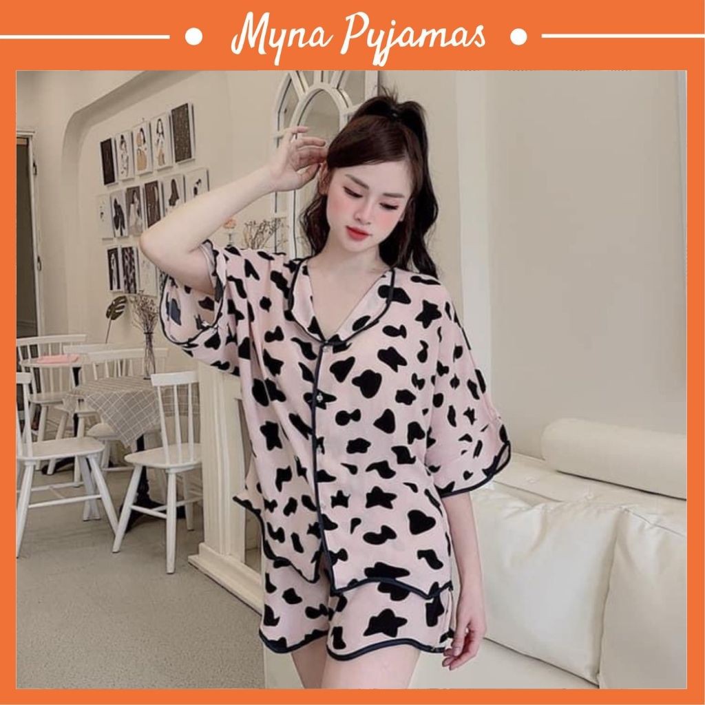 Bộ Đồ Ngủ Lụa Mango Cao Cấp Cộc Đùi ( Ảnh chụp thật ) | BigBuy360 - bigbuy360.vn