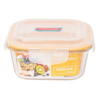 Combo 3 hộp thủy tinh vuông happy cook hcg-080s 800ml