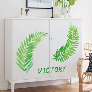 DECAL DÁN TƯỜNG LÁ XANH VICTORY