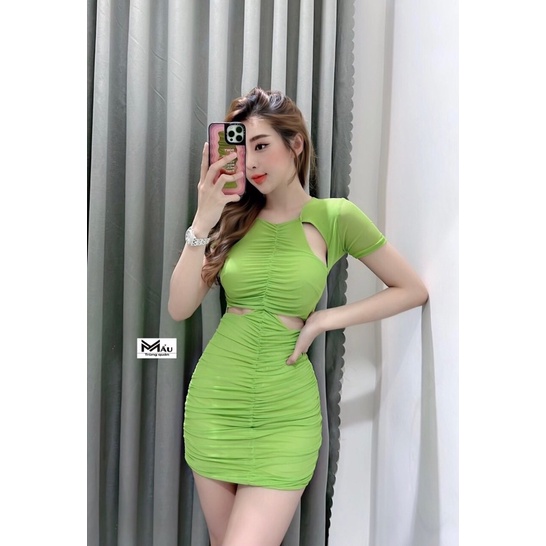 Váy body lưới khoét (kèm video/ ảnh thật)