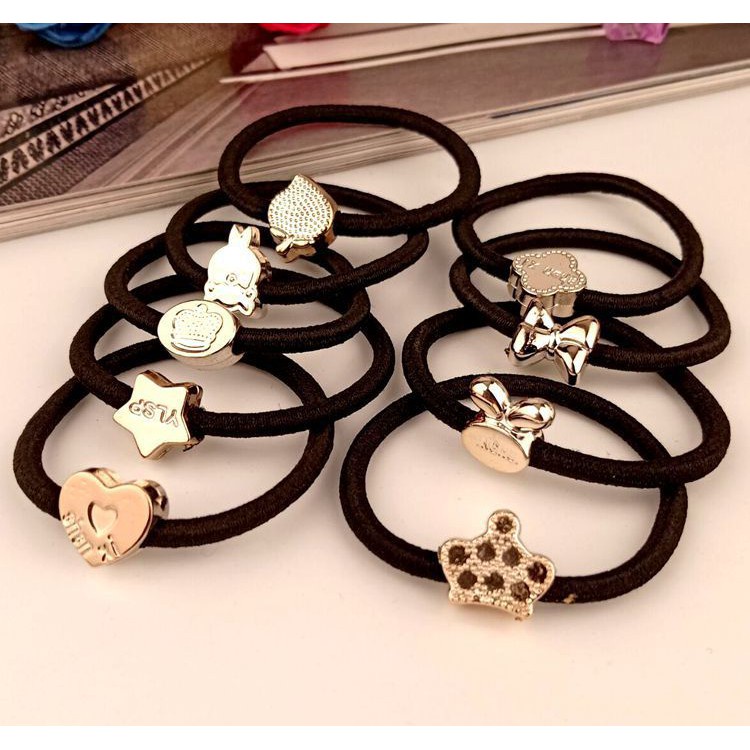 Dây Buộc Tóc Co Giãn Phong Cách Hàn Quốc Cho Nữ