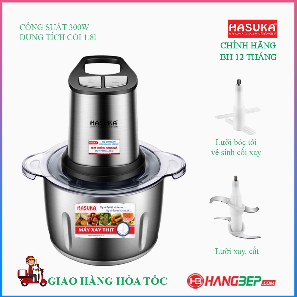 Máy xay thịt Hasuka HSK-123 - Bảo hành chính hãng 12 tháng