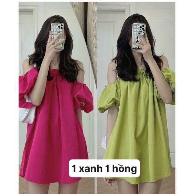 Áo kiểu trễ vai tay bí phồng xinh b19 nhé