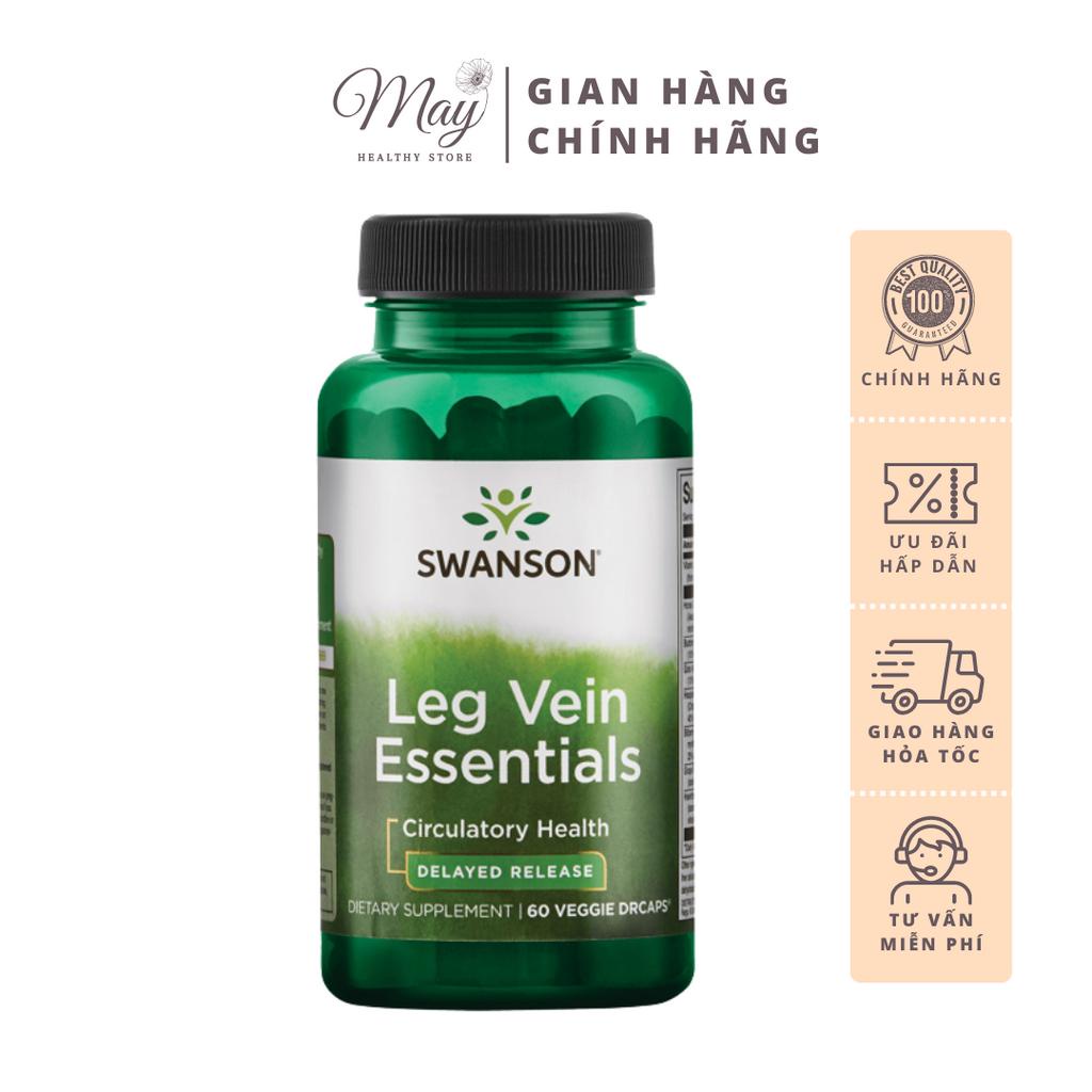 Viên Uống Swanson Leg Vein Essentials Giảm Suy Giãn Tĩnh Mạch Chân (60 Viên/Lọ)