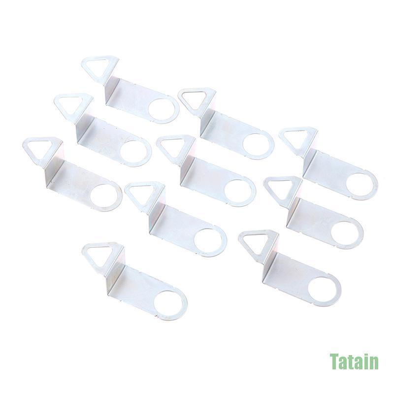 Bộ 10 móc treo đồng hồ kim loại gắn tường DIY