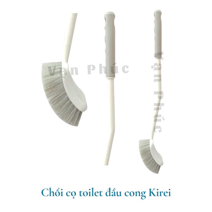 Cọ bồn cầu toilet silicon thông minh kiểu mới Inochi Kirei Nhật Bản, chà nhà vệ sinh, có hộp kháng khuẩn Vạn Phúc Store