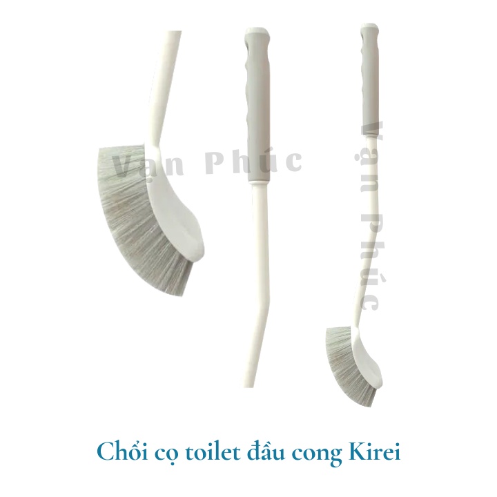 Cọ bồn cầu toilet silicon thông minh kiểu mới Inochi Kirei, chà nhà vệ sinh, có hộp kháng khuẩn