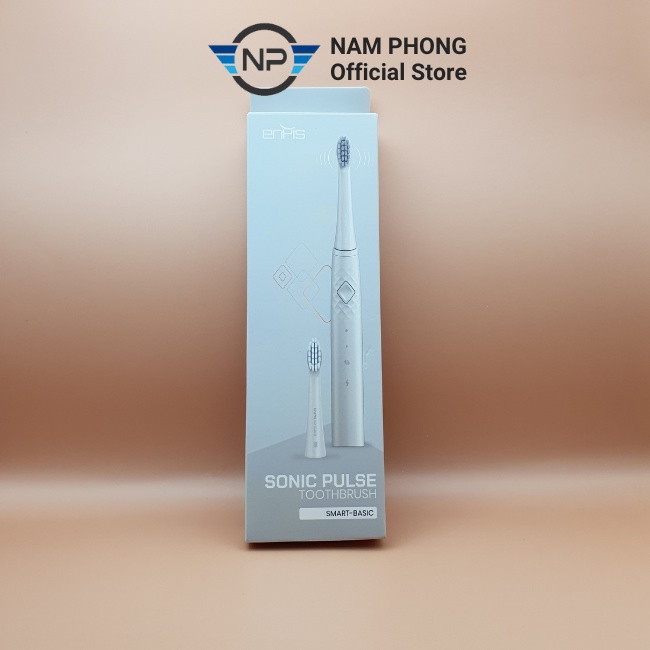 Bàn chải đánh răng điện SMART BASIC chính hãng ENPIS, lông mềm, IPX7, bảo hành 6 tháng, Sonic Pulse Toothbrush