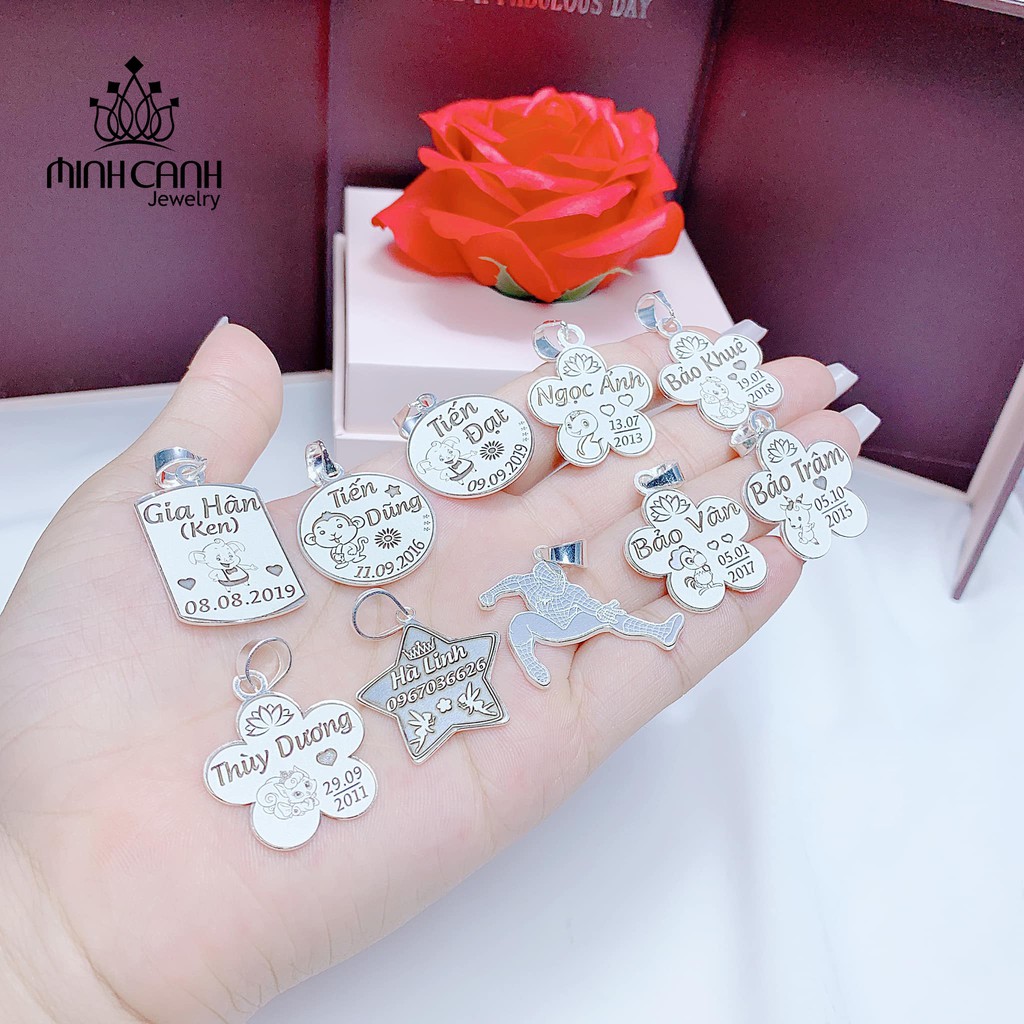 Dây Chuyền Thẻ Bạc Khắc Tên Miễn Phí Cho Bé - Minh Canh Jewelry