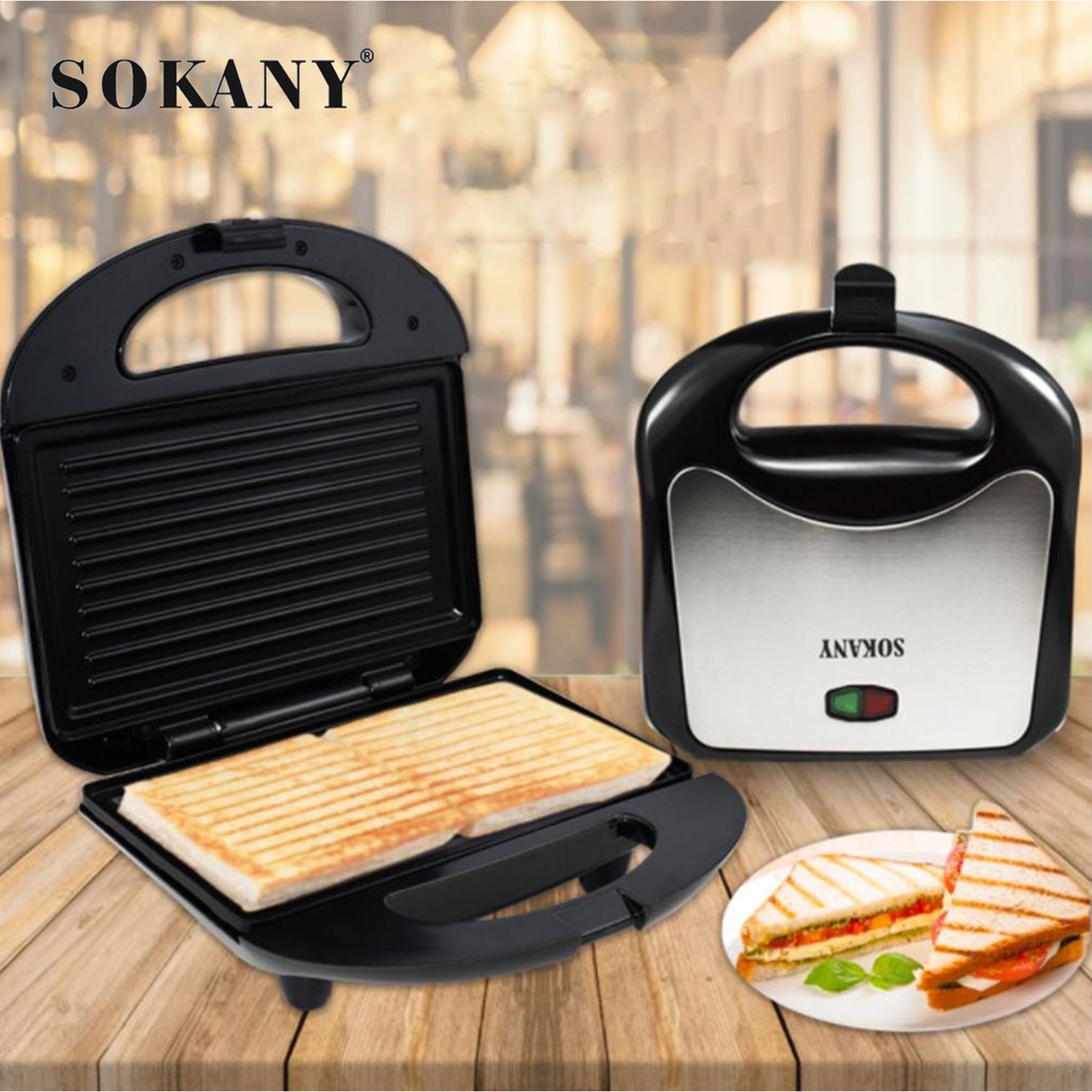 Máy nướng bánh mỳ sandwich Sokany Bảo Hành Chính Hãng 12 Tháng