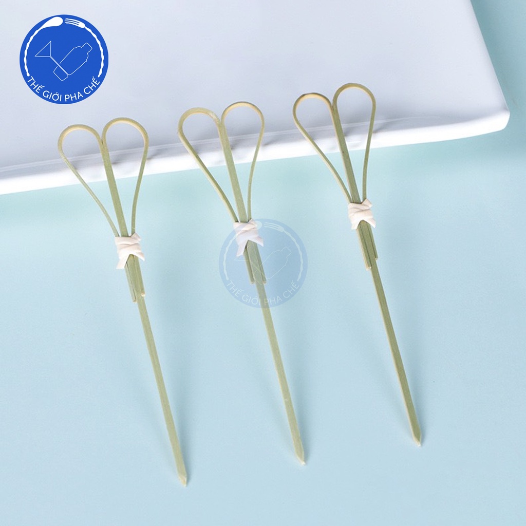 Tăm xiên trang trí bằng tre décor ly cocktail