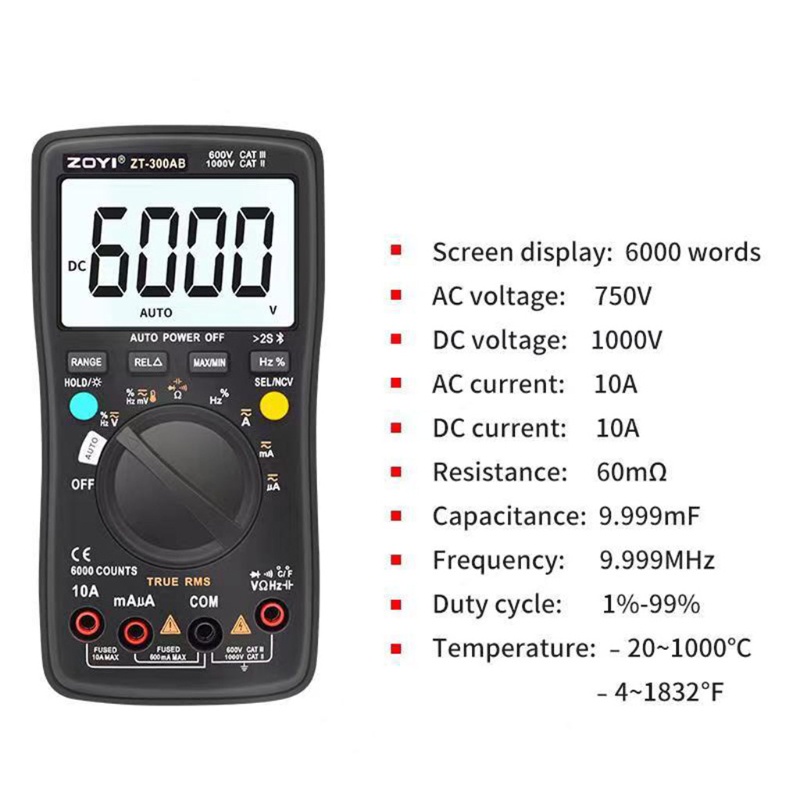 Vạn Năng Kế Kỹ Thuật Số AC / for DC RMS