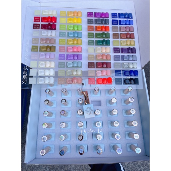 sơn gel verygood nail 40 màu hot mới kèm bảng màu