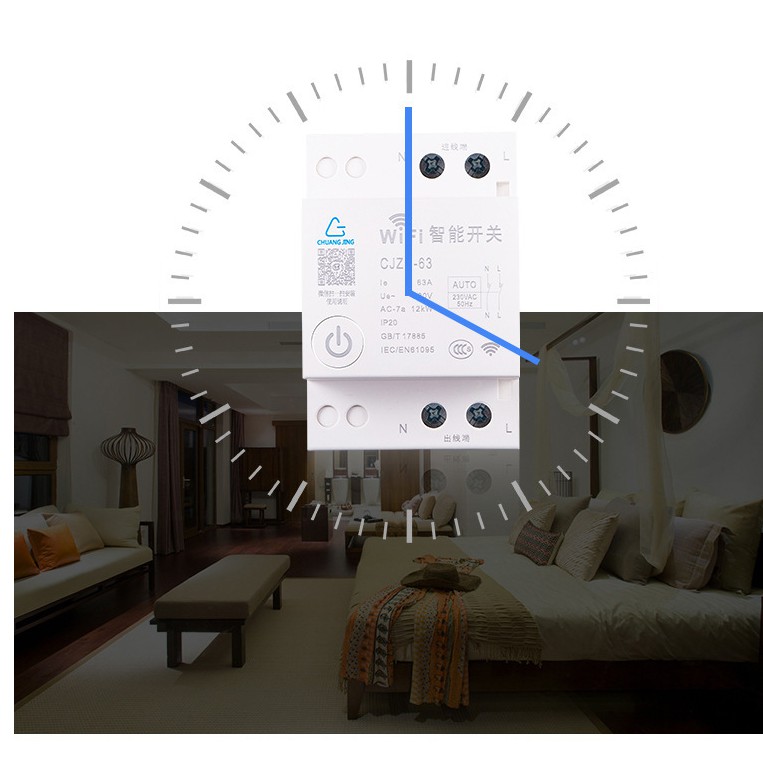 Cầu dao tổng WiFi ECP CJZN-63A 12KW