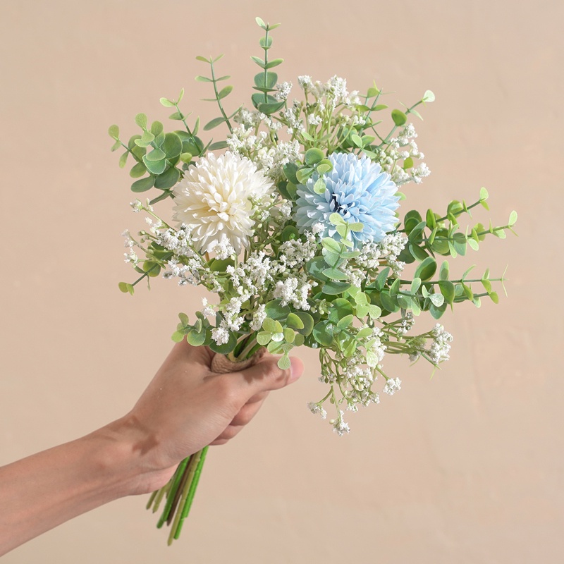 12pcs/1 Bó Hoa Bồ Công Anh Giả 12 Bông hoa giả decor Trang Trí Tiệc Cưới Gypsophila Bạch đàn trang trí nhà