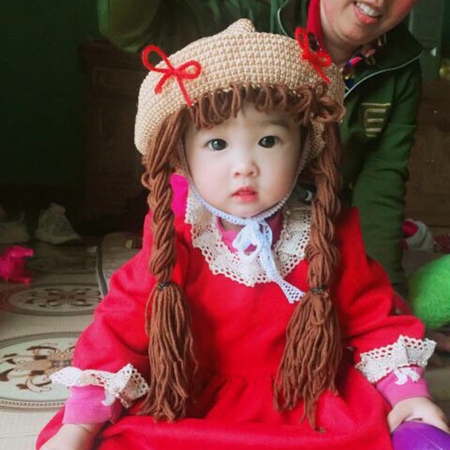 Mũ tóc giả cho bé ( ảnh khách nhí)