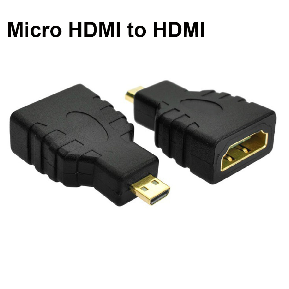 ☆YOLA☆ HDTV Micro HDMI To HDMI|Plated Converter Male To Female 1080P Connector 1.4V Adapter Type D To Type A