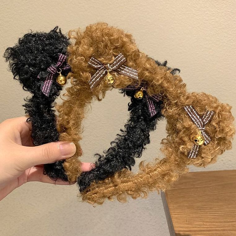 Băng Đô Cài Tóc Rửa Mặt Hình Tai Gấu Ba Chiều Dễ Thương Phong Cách Hàn Quốc