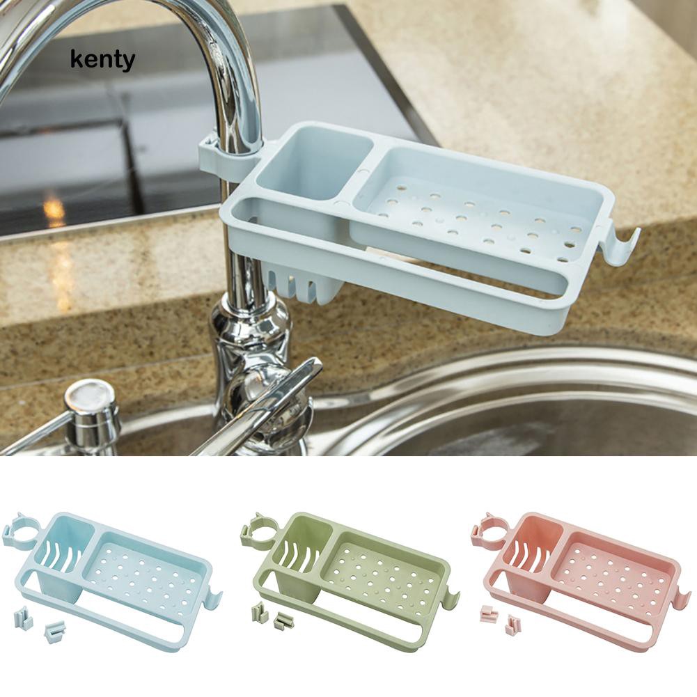 Giá để đồ dùng phòng tắm/nhà bếp có lỗ thoát nước kèm phụ kiện lắp đặt