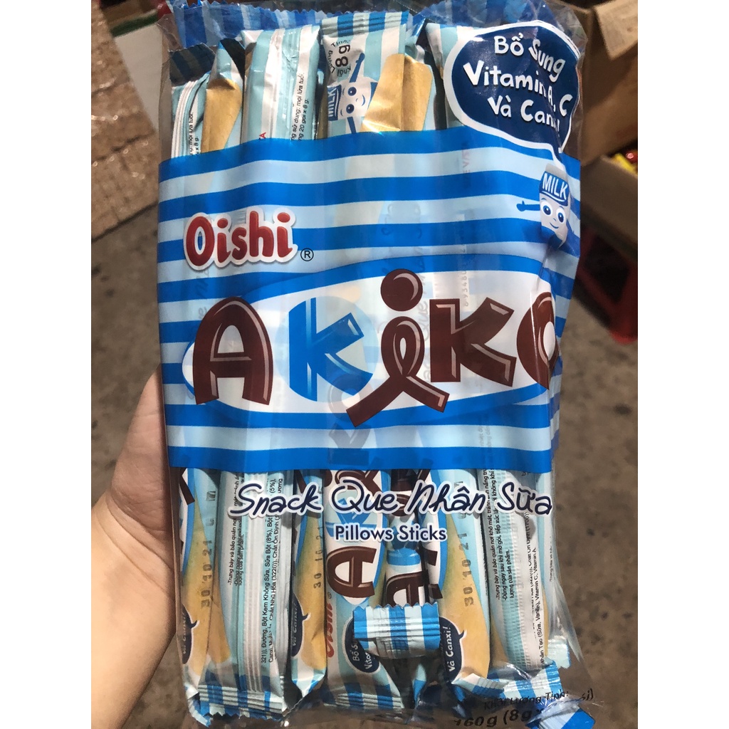 Bánh snack que Akiko Oishio các vị (Gói 20 que)