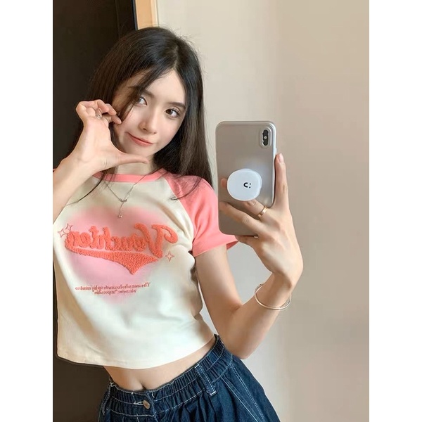 ÁO CROPTOP TRÁI TIM YÊU THƯƠNG TM1