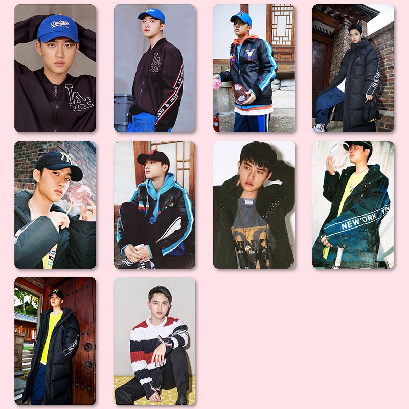 D.o. Nhãn dán thẻ, thẻ nhãn dán doh kyungsoo diy, exo, thẻ sưu tập, 10 cái / bộ, kpop