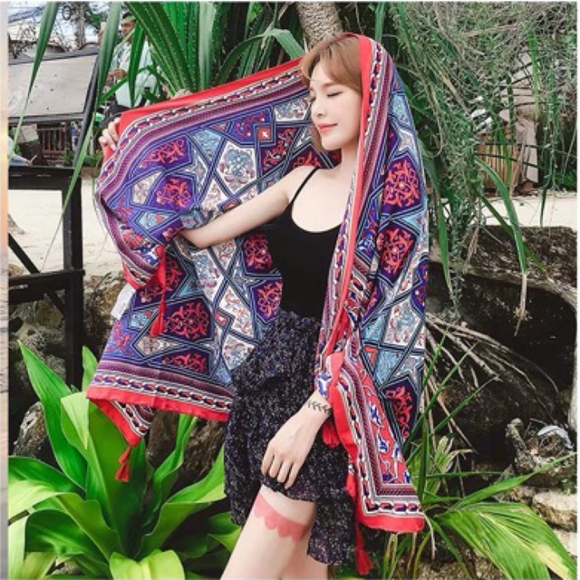 Khăn choàng du lịch che nắng Khăn choàng bohemian
