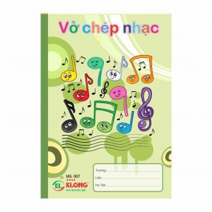 Vở chép nhạc KLONG 36tr , MS: 007