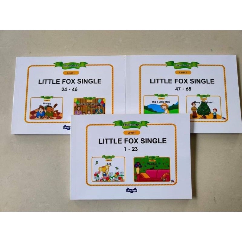 Bộ 3q Little Fox Single Stories 68tr cho bé từ 3y - tặng File Mp3, Mp4