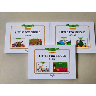Bộ 3q little fox single stories 68tr cho bé từ 3y - tặng file mp3, mp4