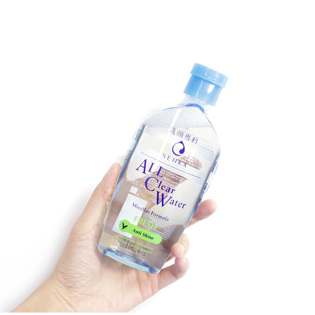 Kết quả hình ảnh cho Nước tẩy trang Senka All Clear Water Fresh 230ml