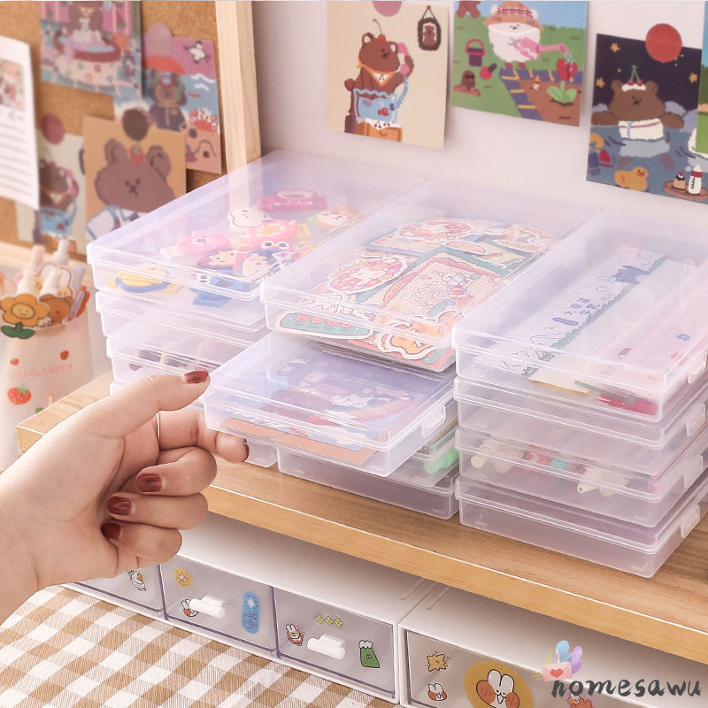 Hộp Nhựa Mini Trong Suốt Đựng Đồ Tiện Lợi