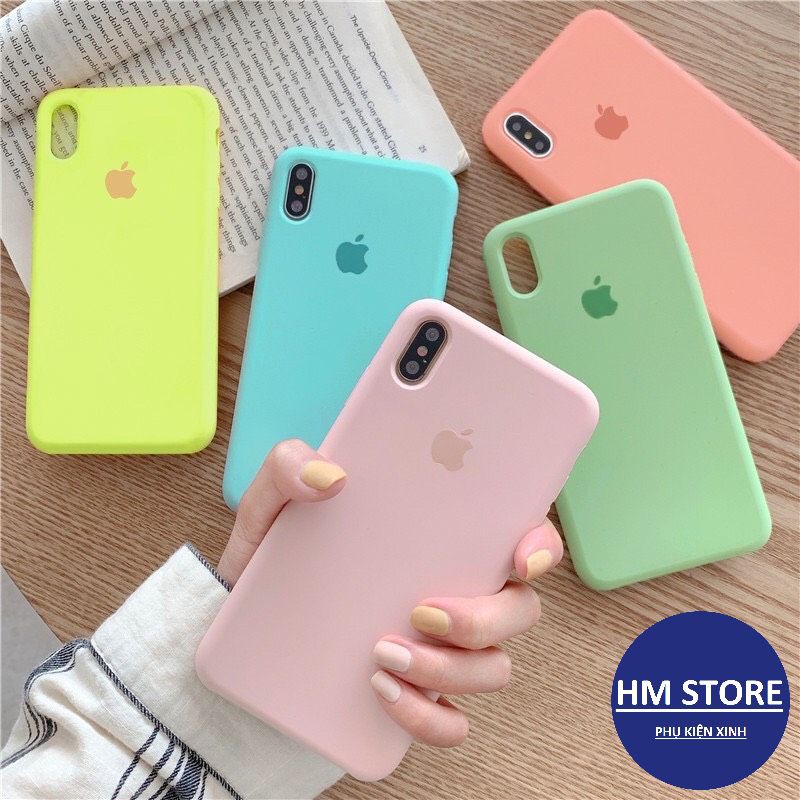 Ốp lưng iphone - Ốp iphone CHỐNG BẨN LOGO TÁO FULL VIỀN 6/6plus/6s/6splus/7/7plus/8/8plus/x/xr/xs/11/12/pro/max/plus/pro