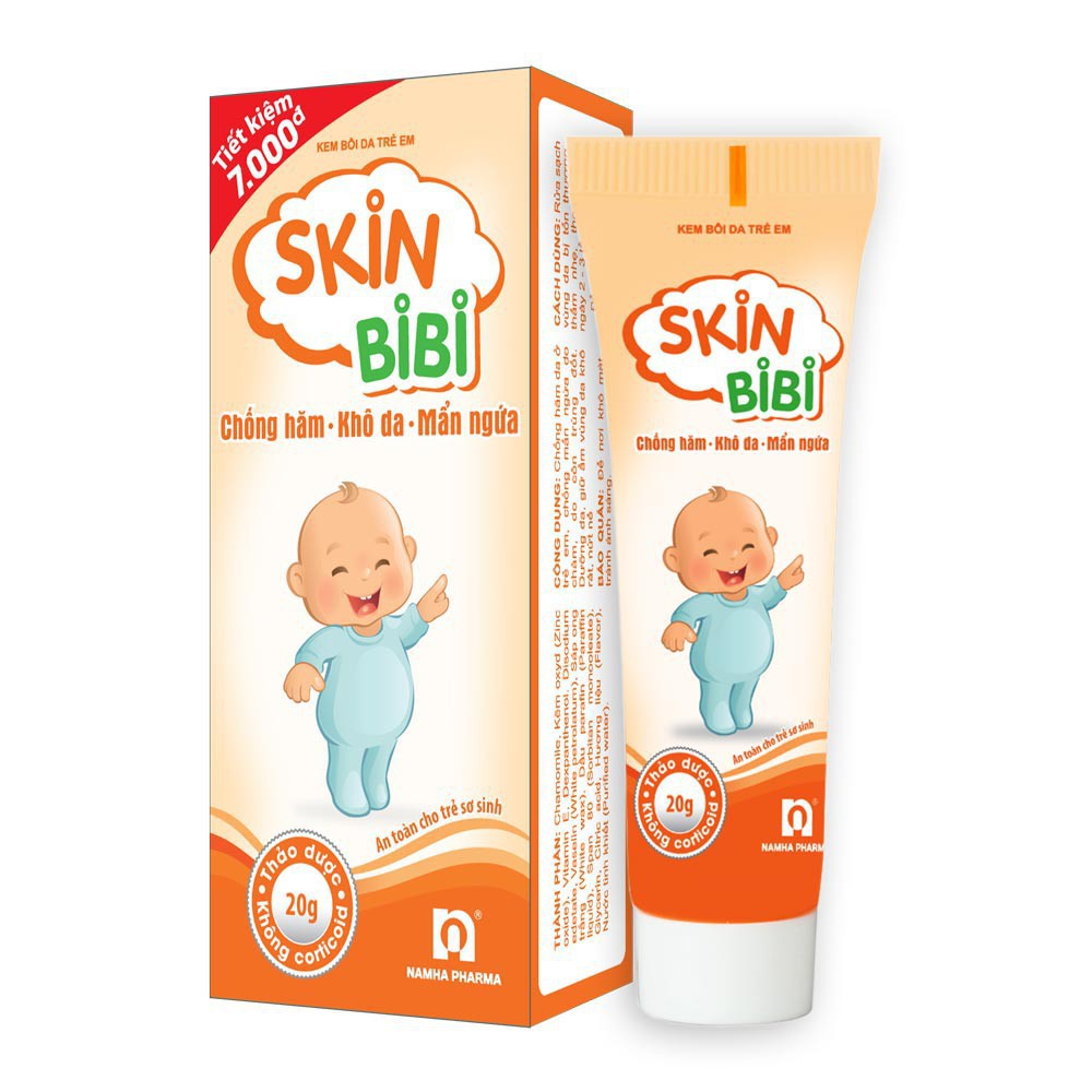 Kem bôi da trẻ em Skinbibi ngừa hăm da, khô da mẩn ngứa tuýp 10gr - Phan an CN153