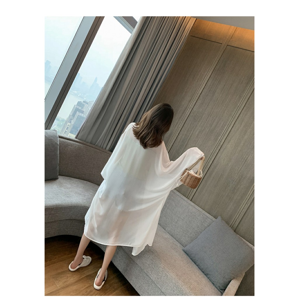 FREESHIP ĐƠN 99K_ Áo khoác voan dáng dài phong cách trẻ trung thanh lịch dành cho nữ | BigBuy360 - bigbuy360.vn